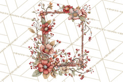 Moody Romantic Grunge PNG, Deep Red Lace Clipart, Gothic Product Image 5