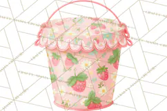 Strawberry Garden Clipart, Cute Strawberry Gardening Png Product Image 5