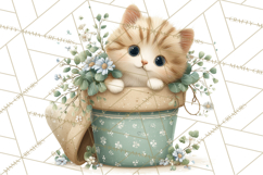 Rainy Day Clipart, Spring Rain Mini World PNG, Tiny Animal Product Image 5