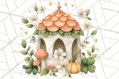 St Patrick’s Day Fairies Clipart, Miniature Irish Fairy Png Product Image 5