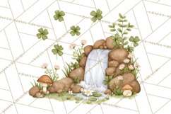 St Patrick’s Day Fairies Clipart, Miniature Irish Fairy Png Product Image 2