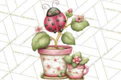 Cozy Cottage Garden Clipart, Pastel Flowers, Garden Tools Product Image 3