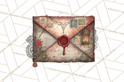 Moody Romantic Grunge PNG, Deep Red Lace Clipart, Gothic Product Image 3