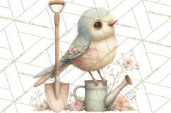 Garden Friends Clipart, Spring Animals Clip Art PNG Product Image 3