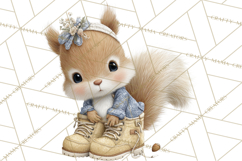 Rainy Day Clipart, Spring Rain Mini World PNG, Tiny Animal Product Image 4