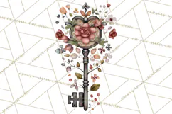 Moody Romantic Grunge PNG, Deep Red Lace Clipart, Gothic Product Image 5