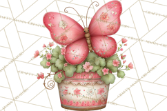 Cozy Cottage Garden Clipart, Pastel Flowers, Garden Tools Product Image 5