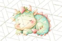 Fantasy Baby Creatures Clipart PNG, Cute Pastel Watercolor Product Image 5