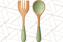 Tuscan Farmhouse Pasta Clipart, Rustic Pasta Night Kitchen Product Image 2