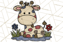 Patriotic Safari Animals Clipart, Whimsical Red White Blue Product Image 3