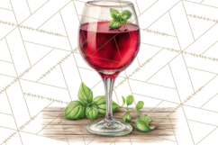 Tuscan Farmhouse Pasta Clipart, Rustic Pasta Night Kitchen Product Image 3