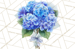Watercolor Hydrangea Clipart, Florist Paper, Wedding Floral Product Image 3