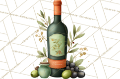 Tuscan Farmhouse Pasta Clipart, Rustic Pasta Night Kitchen Product Image 4