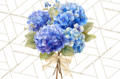 Watercolor Hydrangea Clipart, Florist Paper, Wedding Floral Product Image 4