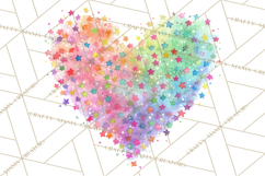 Watercolor Heart Clipart, Floral Hearts, Rainbow Hearts PNG Product Image 5