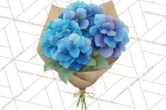 Watercolor Hydrangea Clipart, Florist Paper, Wedding Floral Product Image 5