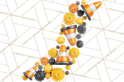 Construction Birthday Party Clipart, Builder Celebration Png Product Image 2
