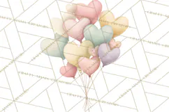 Valentine Animal Clipart PNG, Cute Teddy Bear Bunny Png Product Image 2