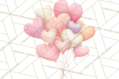 Valentine Animal Clipart PNG, Cute Teddy Bear Bunny Png Product Image 3