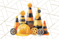 Construction Birthday Party Clipart, Builder Celebration Png Product Image 3
