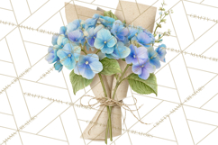 Watercolor Hydrangea Clipart, Florist Paper, Wedding Floral Product Image 4