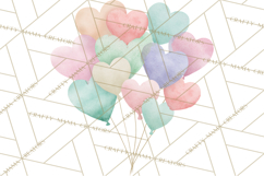 Valentine Animal Clipart PNG, Cute Teddy Bear Bunny Png Product Image 4