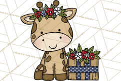 Patriotic Safari Animals Clipart, Whimsical Red White Blue Product Image 4