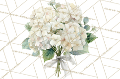Watercolor Hydrangea Clipart, Florist Paper, Wedding Floral Product Image 5