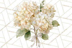 Watercolor Hydrangea Clipart, Florist Paper, Wedding Floral Product Image 2