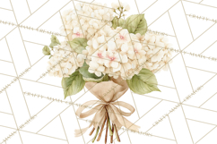 Watercolor Hydrangea Clipart, Florist Paper, Wedding Floral Product Image 3
