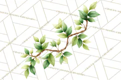 Jungle Plants Clipart, Tropical Leaves PNG, Watercolor Ferns Product Image 3