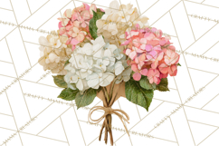 Watercolor Hydrangea Clipart, Florist Paper, Wedding Floral Product Image 5