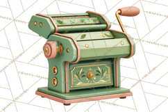 Tuscan Farmhouse Pasta Clipart, Rustic Pasta Night Kitchen Product Image 3