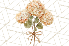 Watercolor Hydrangea Clipart, Florist Paper, Wedding Floral Product Image 5
