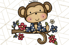 Patriotic Safari Animals Clipart, Whimsical Red White Blue Product Image 2