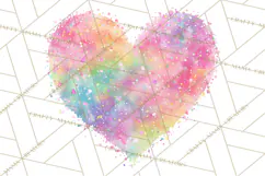 Watercolor Heart Clipart, Floral Hearts, Rainbow Hearts PNG Product Image 2