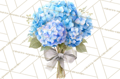 Watercolor Hydrangea Clipart, Florist Paper, Wedding Floral Product Image 2