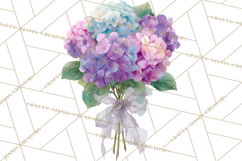 Watercolor Hydrangea Clipart, Florist Paper, Wedding Floral Product Image 4