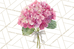 Watercolor Hydrangea Clipart, Florist Paper, Wedding Floral Product Image 5