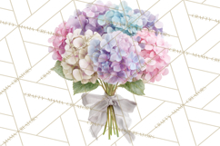 Watercolor Hydrangea Clipart, Florist Paper, Wedding Floral Product Image 4