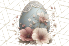 French Vintage Easter Bunny Clipart PNG, Soft Pastel Easter Product Image 3