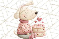 Valentine Animal Clipart PNG, Cute Teddy Bear Bunny Png Product Image 5