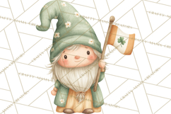 St Patricks Gnomes PNG, Cute Irish Gnome Clipart, Shamrock Product Image 5