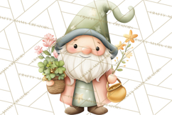 St Patricks Gnomes PNG, Cute Irish Gnome Clipart, Shamrock Product Image 2