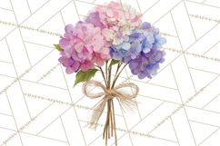 Watercolor Hydrangea Clipart, Florist Paper, Wedding Floral Product Image 2