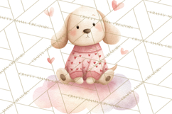 Valentine Animal Clipart PNG, Cute Teddy Bear Bunny Png Product Image 2