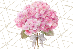 Watercolor Hydrangea Clipart, Florist Paper, Wedding Floral Product Image 3