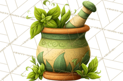 Tuscan Farmhouse Pasta Clipart, Rustic Pasta Night Kitchen Product Image 4