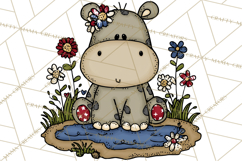 Patriotic Safari Animals Clipart, Whimsical Red White Blue Product Image 4
