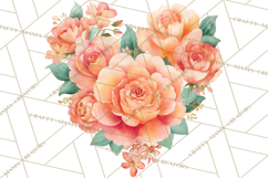 Watercolor Heart Clipart, Floral Hearts, Rainbow Hearts PNG Product Image 3